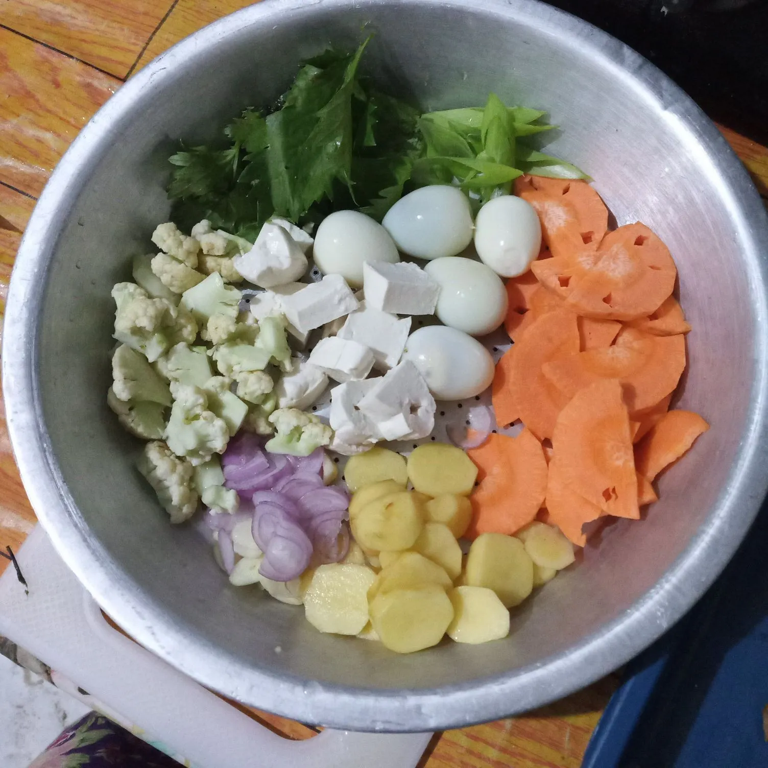 Step 2 Sayur Tahu Telur Puyuh