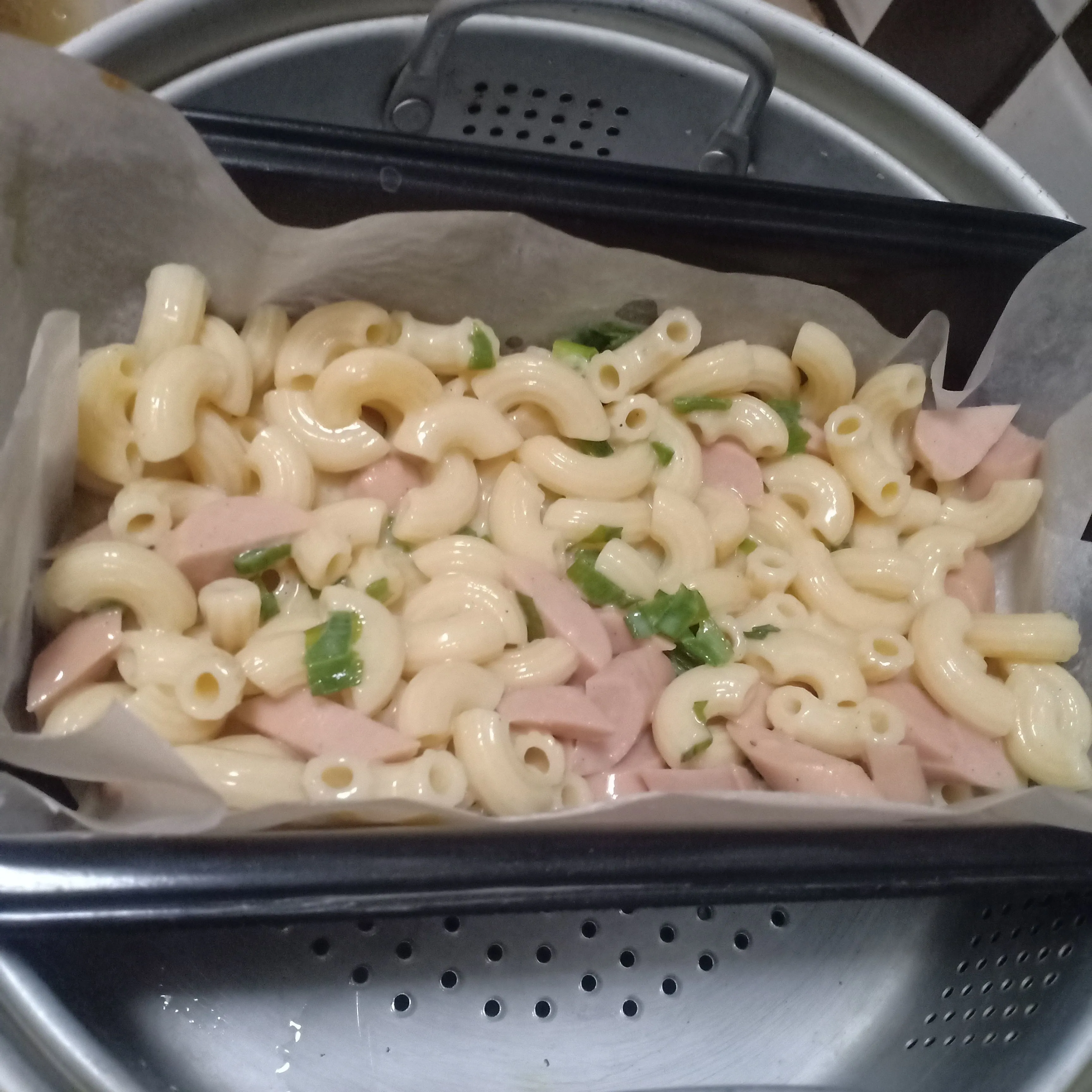 Step 5 Macaroni Schotel Kukus