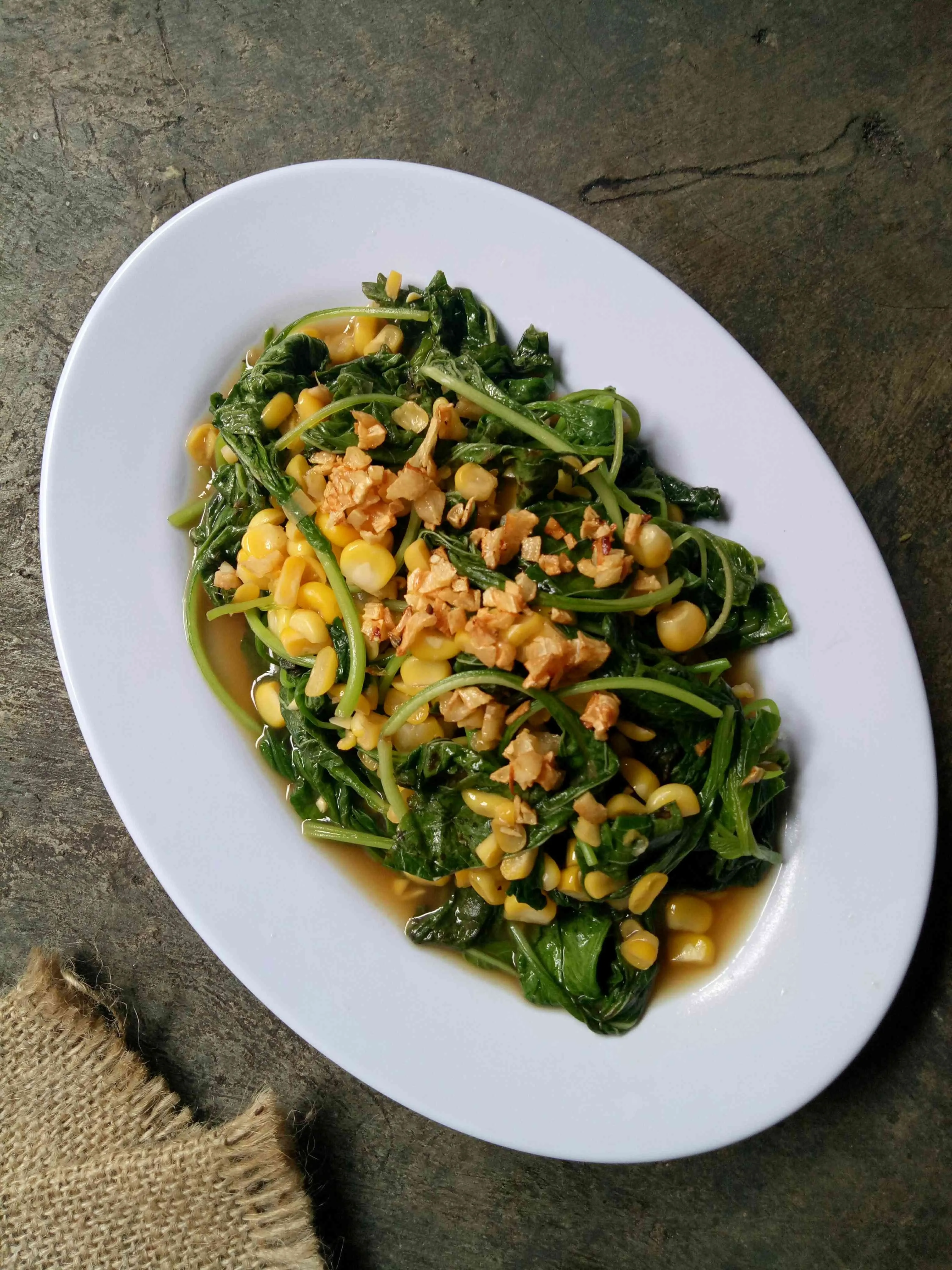 Sayur Bayam Saos Tiram