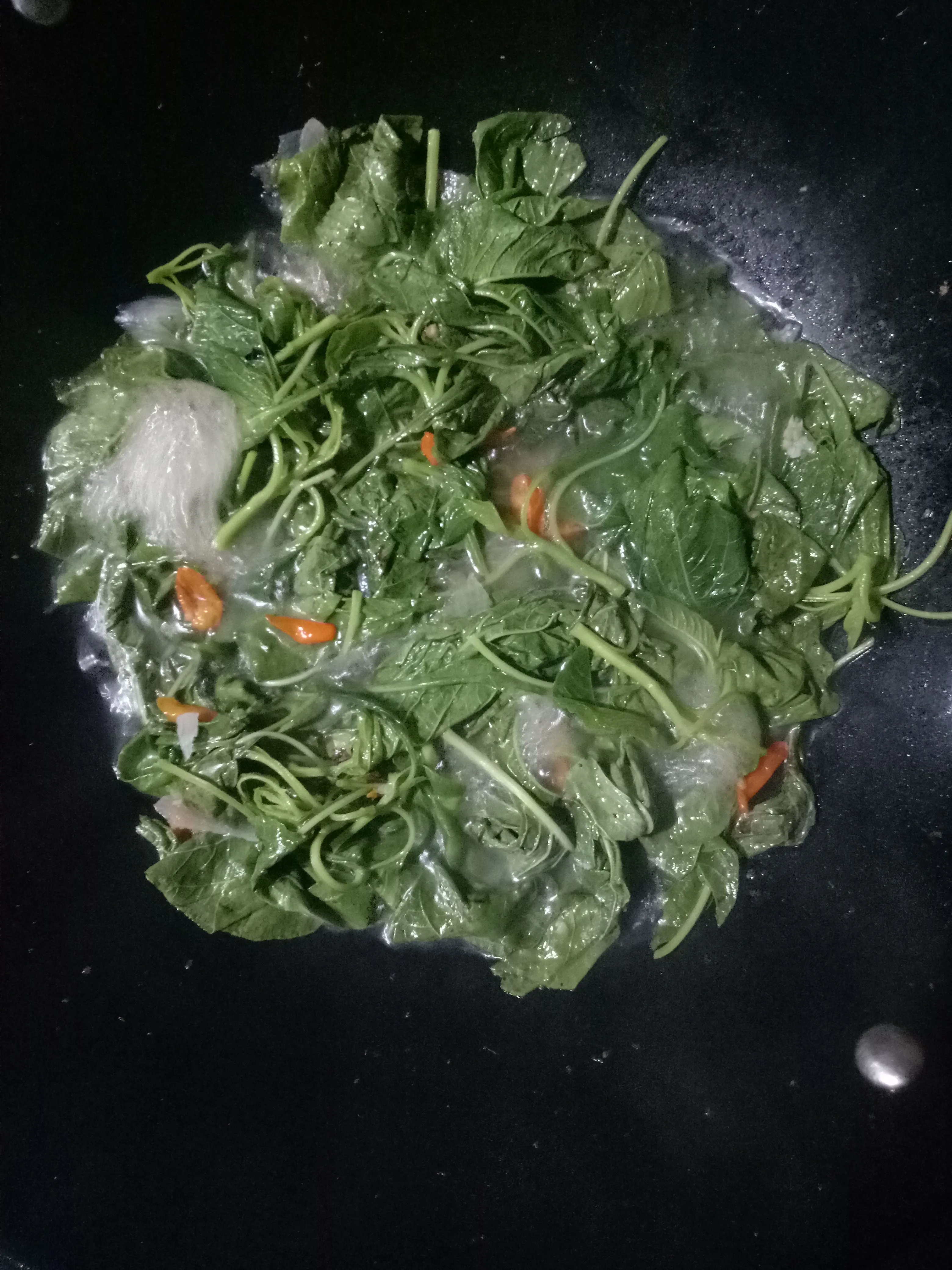 Step 5 Tumis Bayam Bumbu Ulek