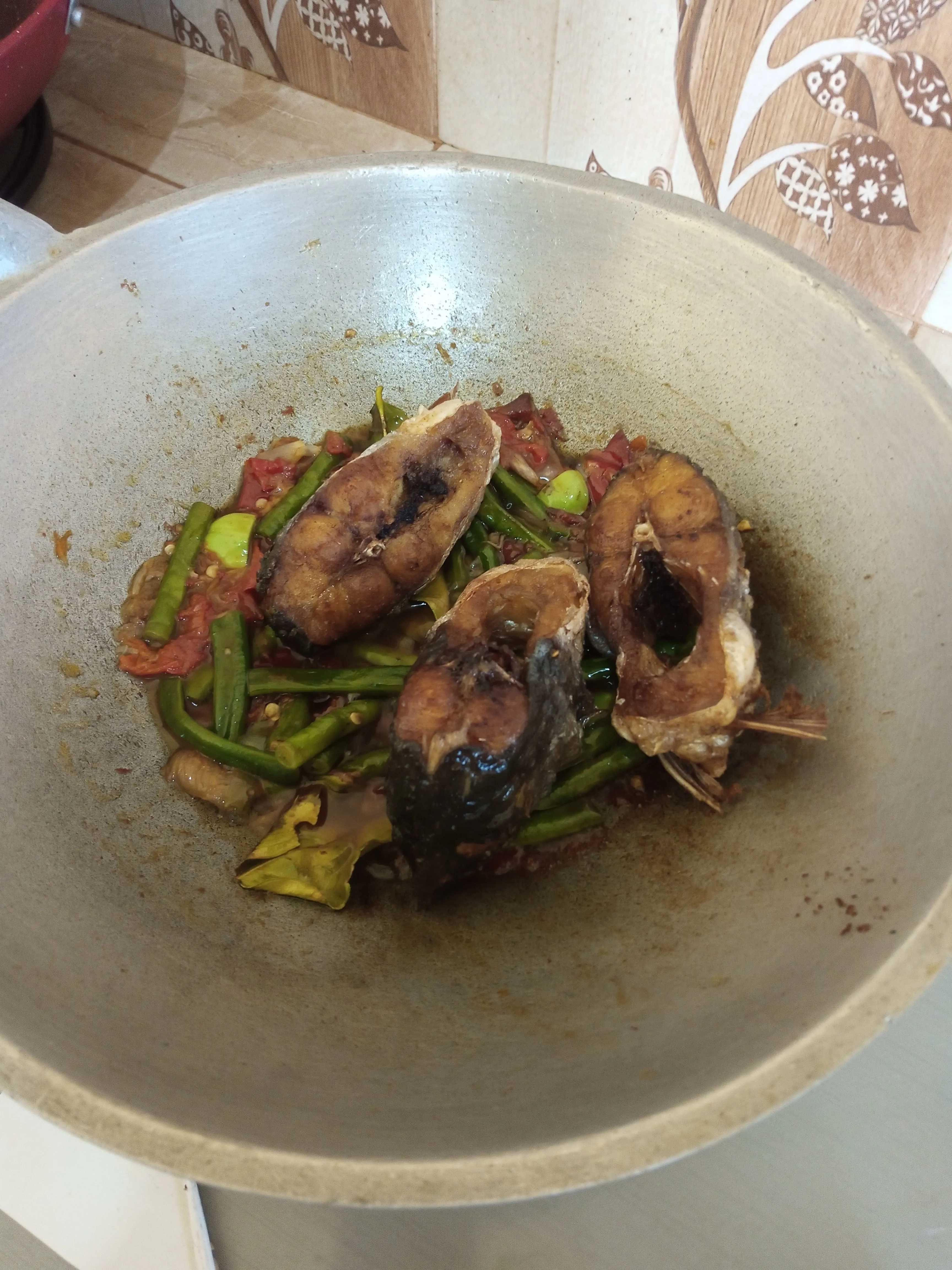 Step 6 Sambal Patin Kacang Panjang