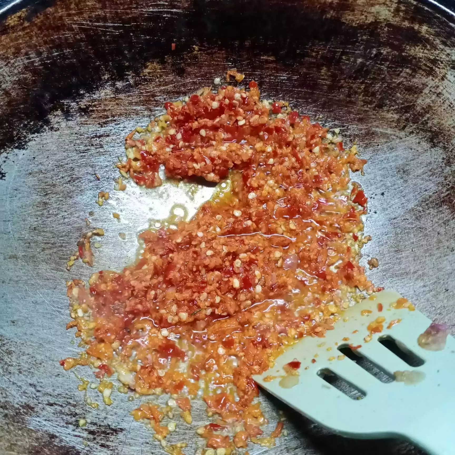 Step 3 Kembung Goreng Siram Sambal Kemiri