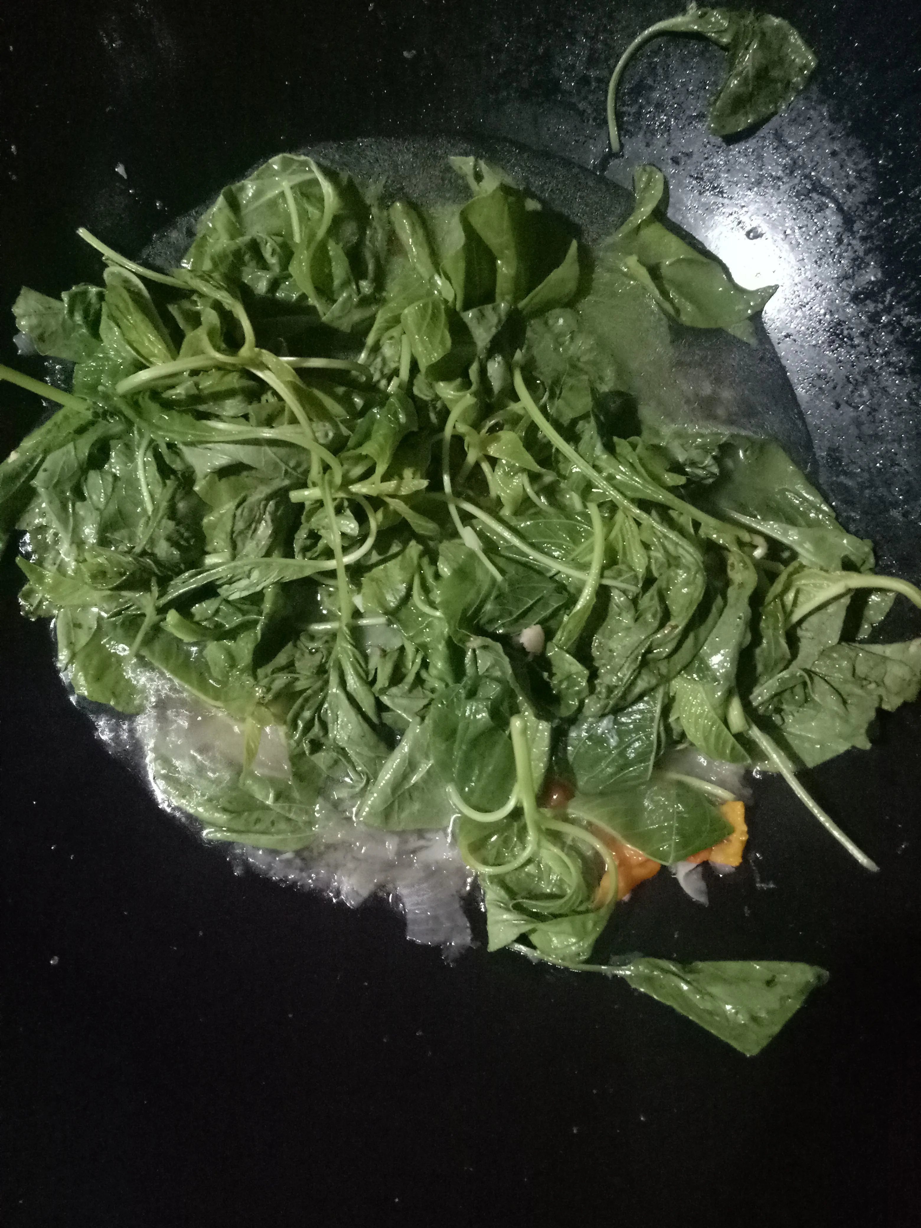 Step 4 Tumis Bayam Bumbu Ulek