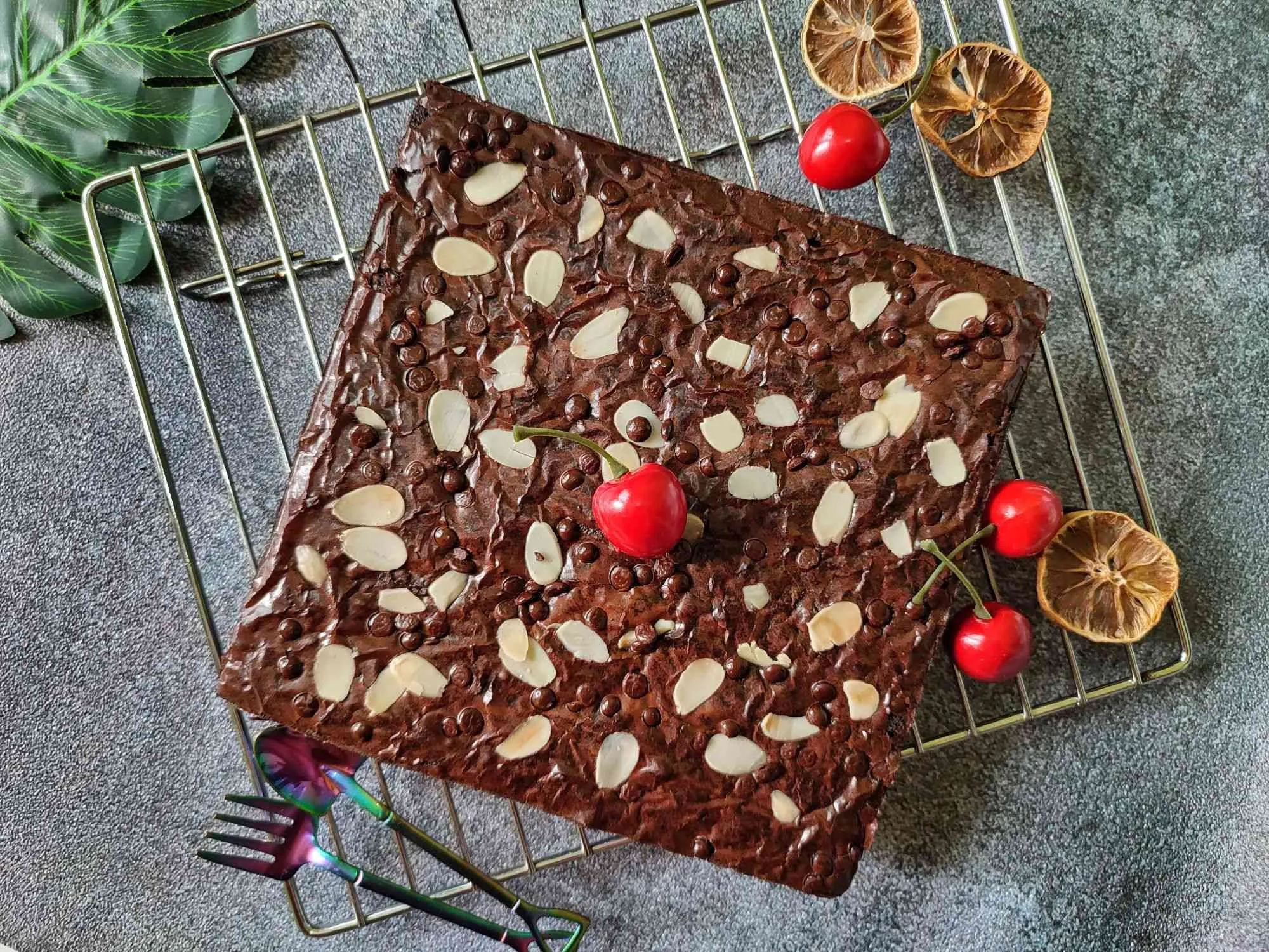 Fudgy Brownies Choco Almond