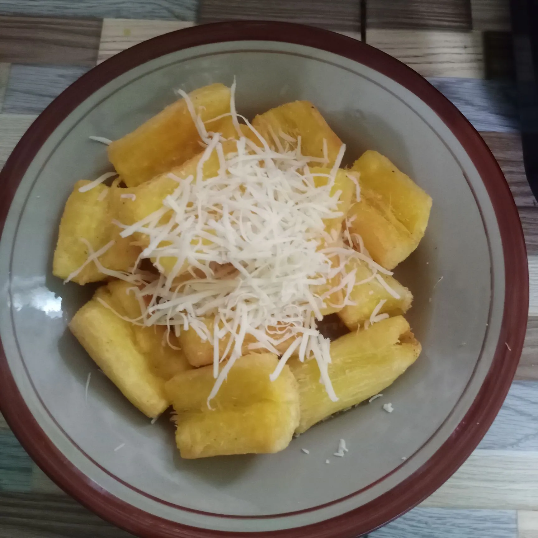 Step 6 Singkong Goreng Keju