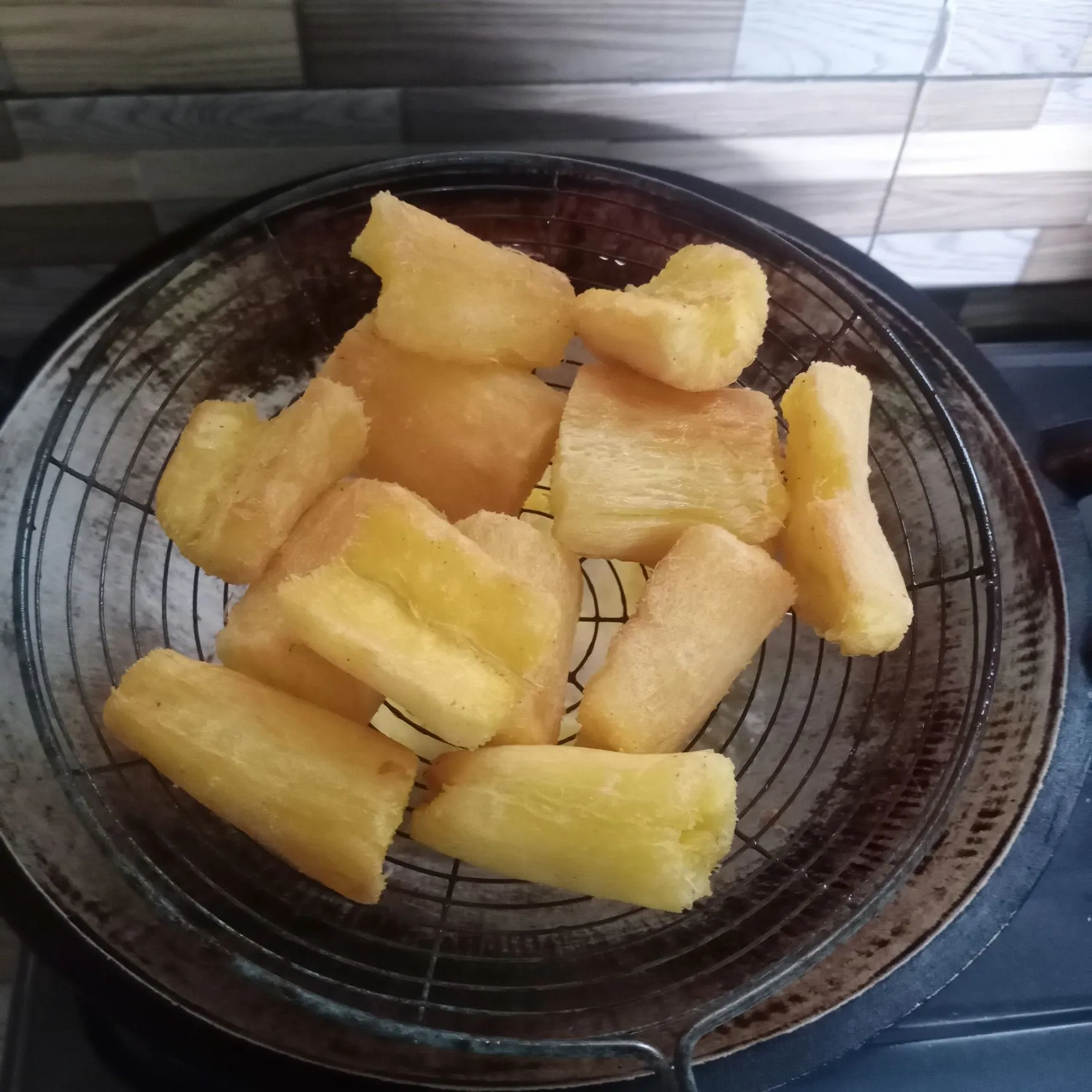 Step 5 Singkong Goreng Keju