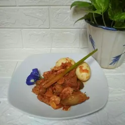 Balado Udang Terong Telur
