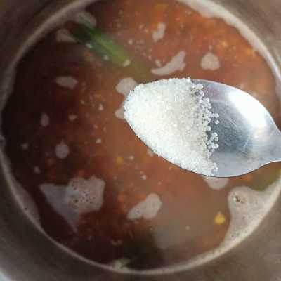 Step 4 Kolak Kacang Hijau Mix Pacar Cina