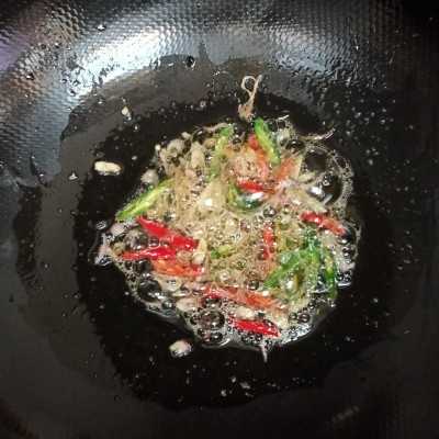 Step 4 Tumis Daun Pepaya Ebi