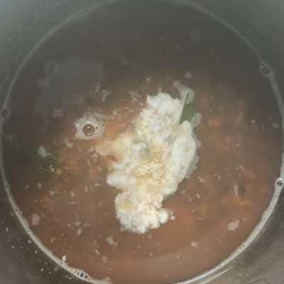 Step 5 Kolak Kacang Hijau Mix Pacar Cina