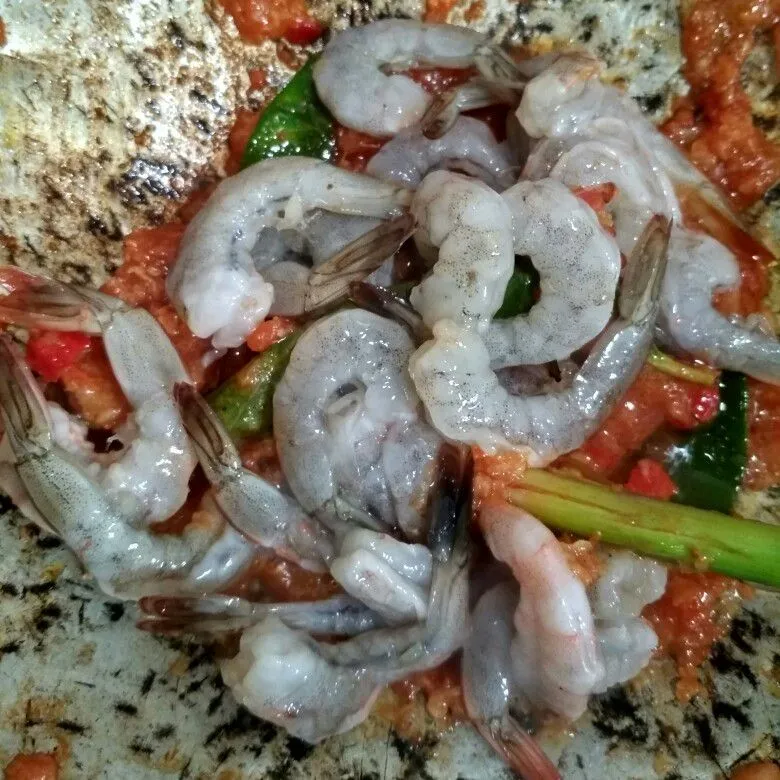 Step 4 Balado Udang Terong Telur