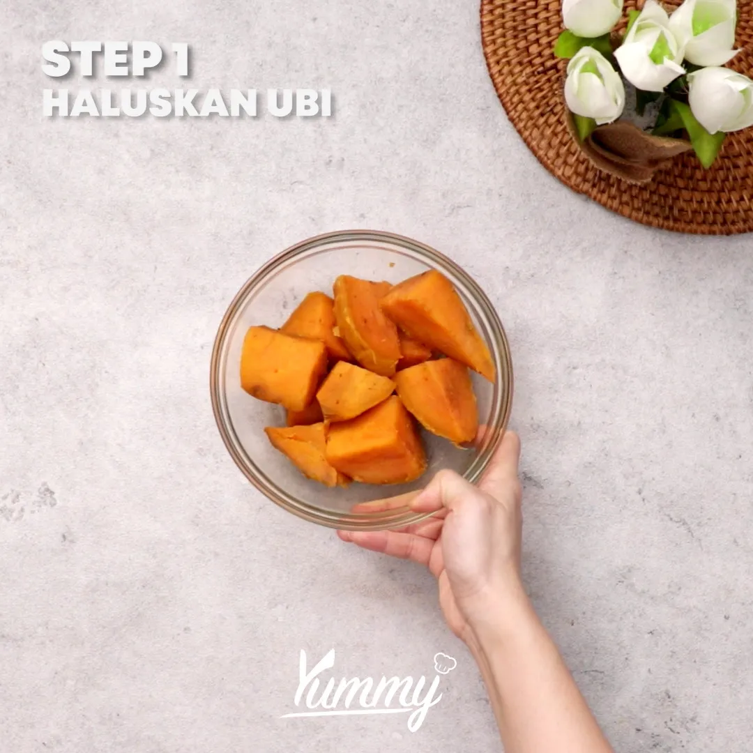 Step 1 Bola Ubi Oranye