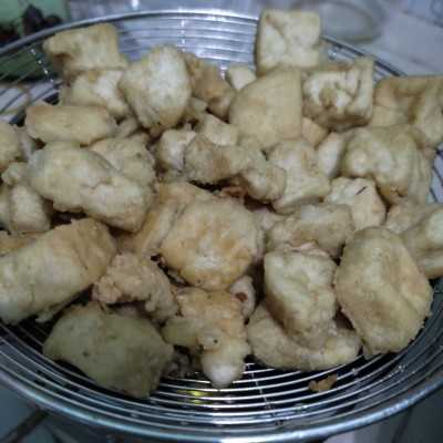 Step 1 Tahu Saus Telur Asin