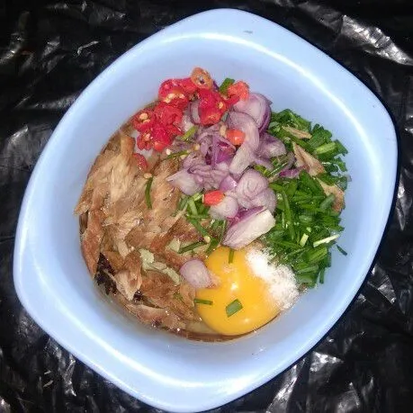 Step 2 Omlet Pindang Tongkol