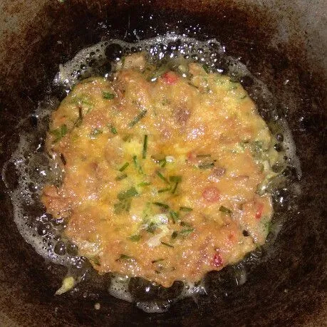Step 5 Omlet Pindang Tongkol