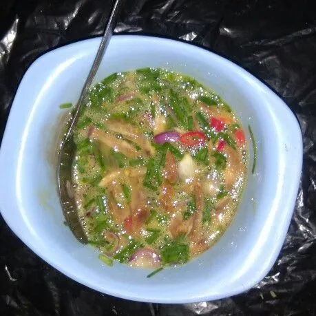 Step 3 Omlet Pindang Tongkol