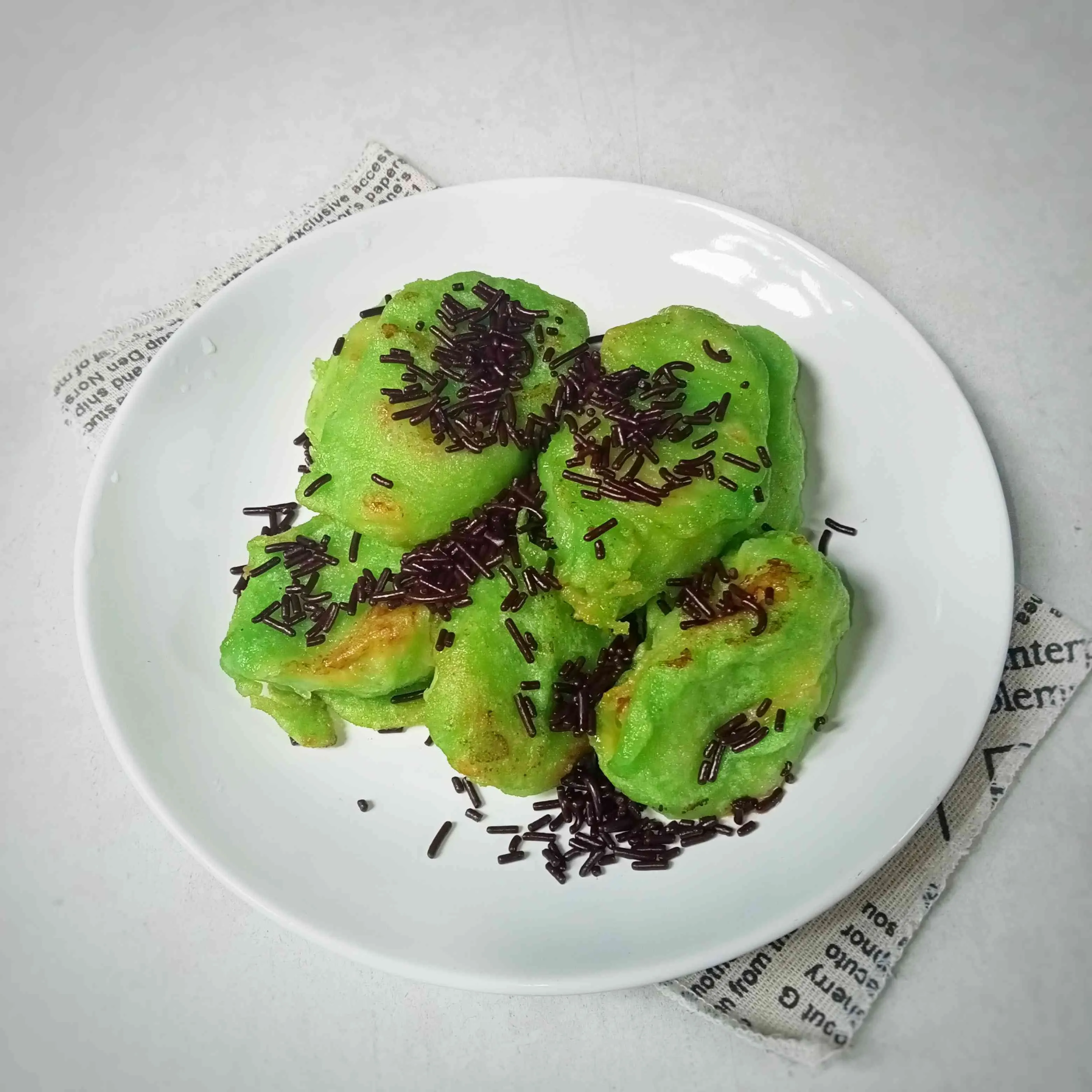 Pisang Goreng Pandan Meses