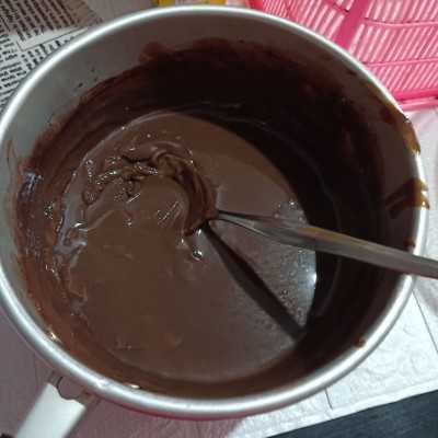 Step 3 Puding Coklat Ganache