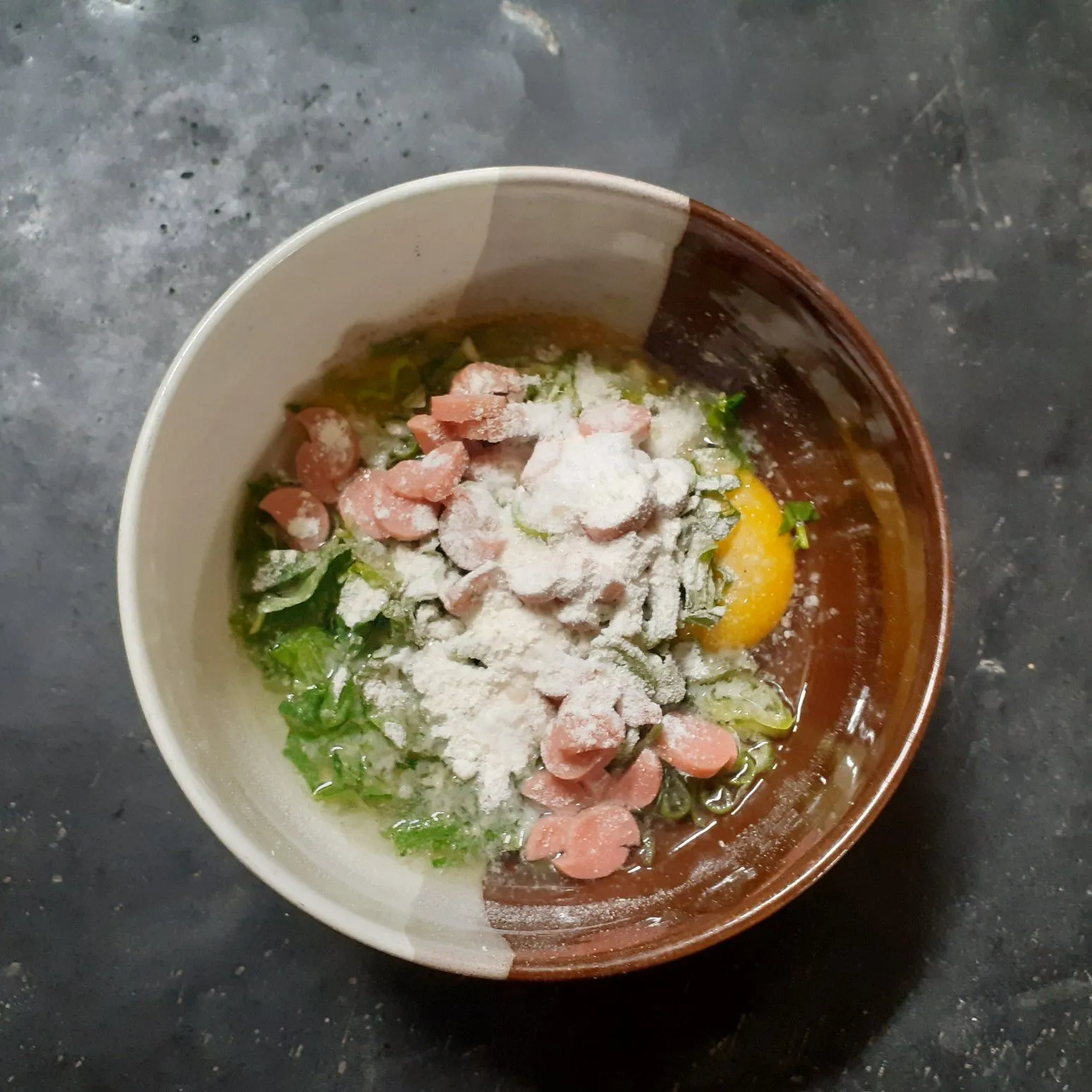 Step 5 Omelet Bayam