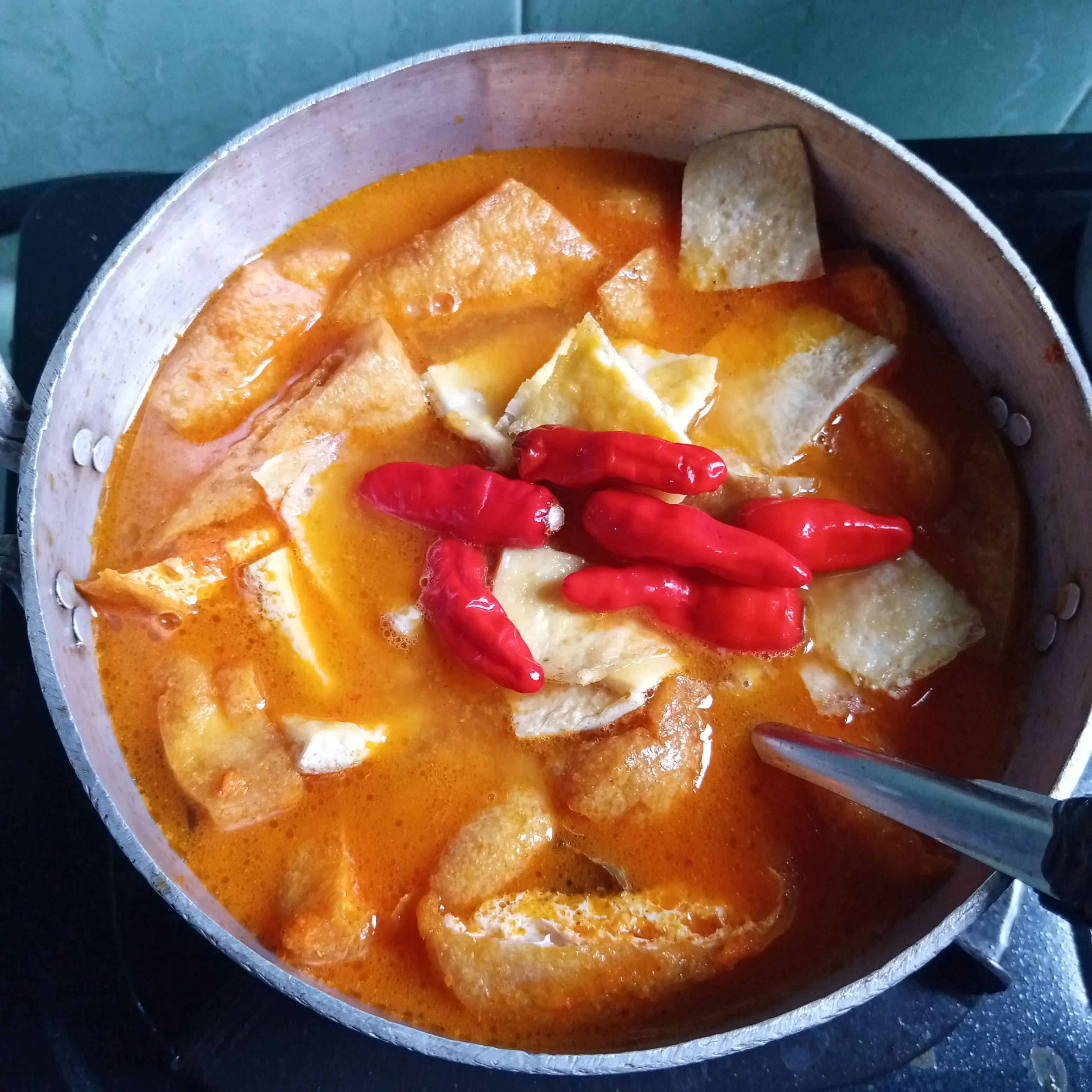 Step 6 Kare Pedas Telur Dadar Fiber Creme