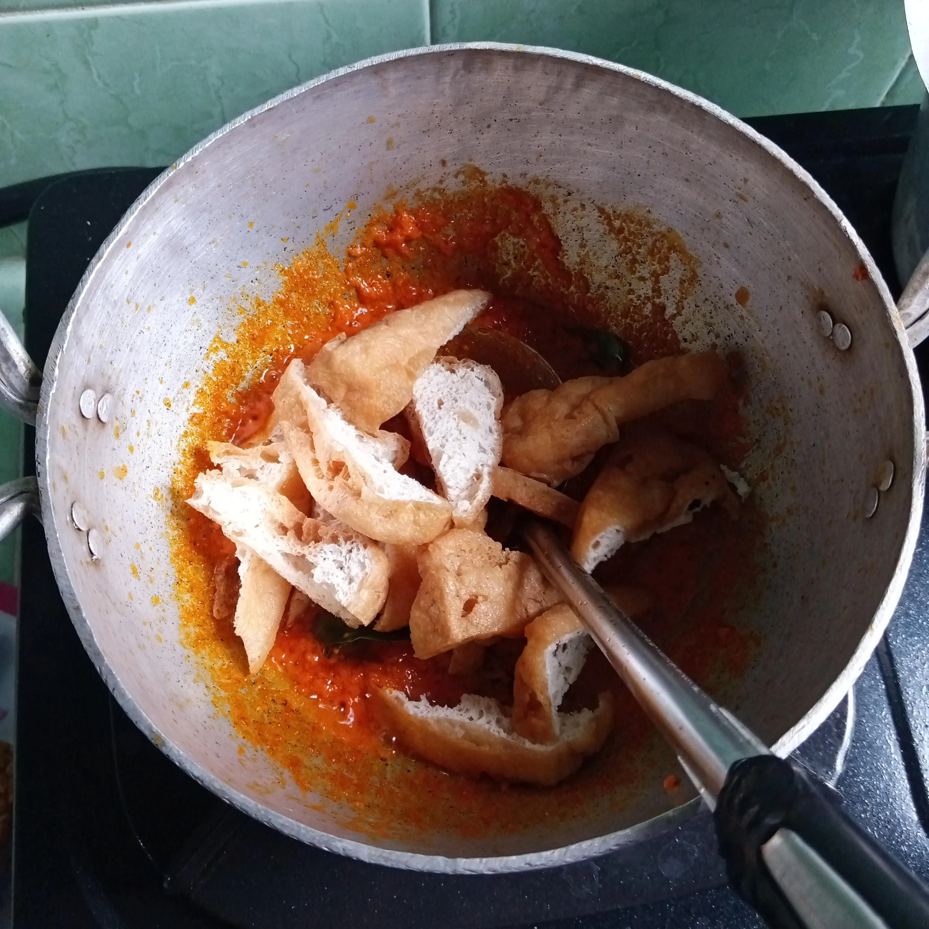 Step 5 Kare Pedas Telur Dadar Fiber Creme