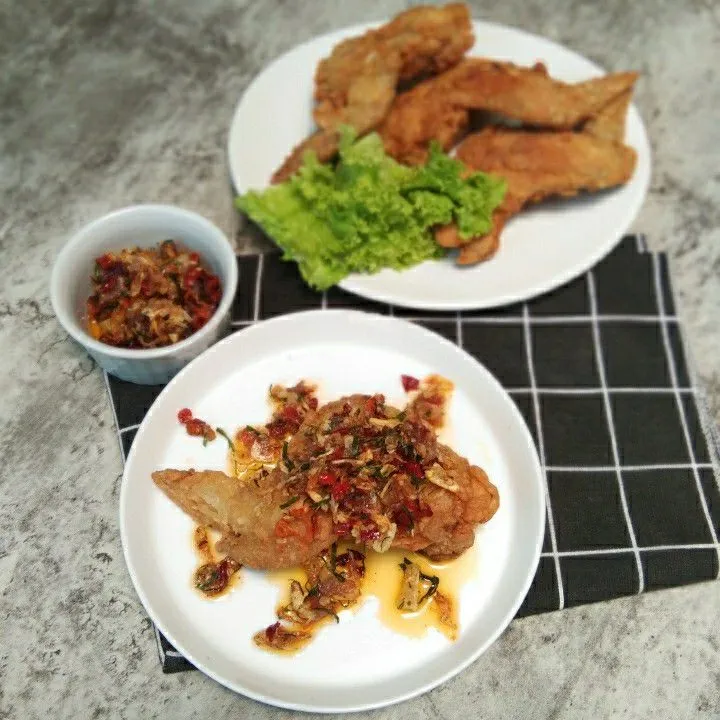 Step 9 Ayam Crispy Sambal Embe