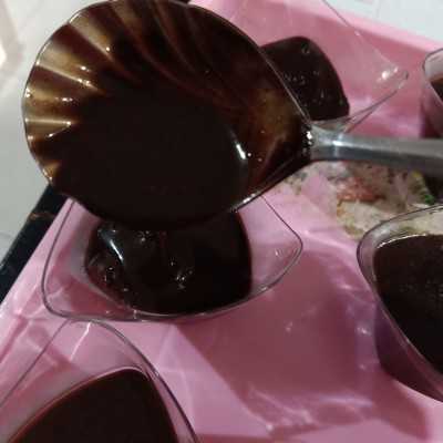 Step 7 Puding Coklat Ganache