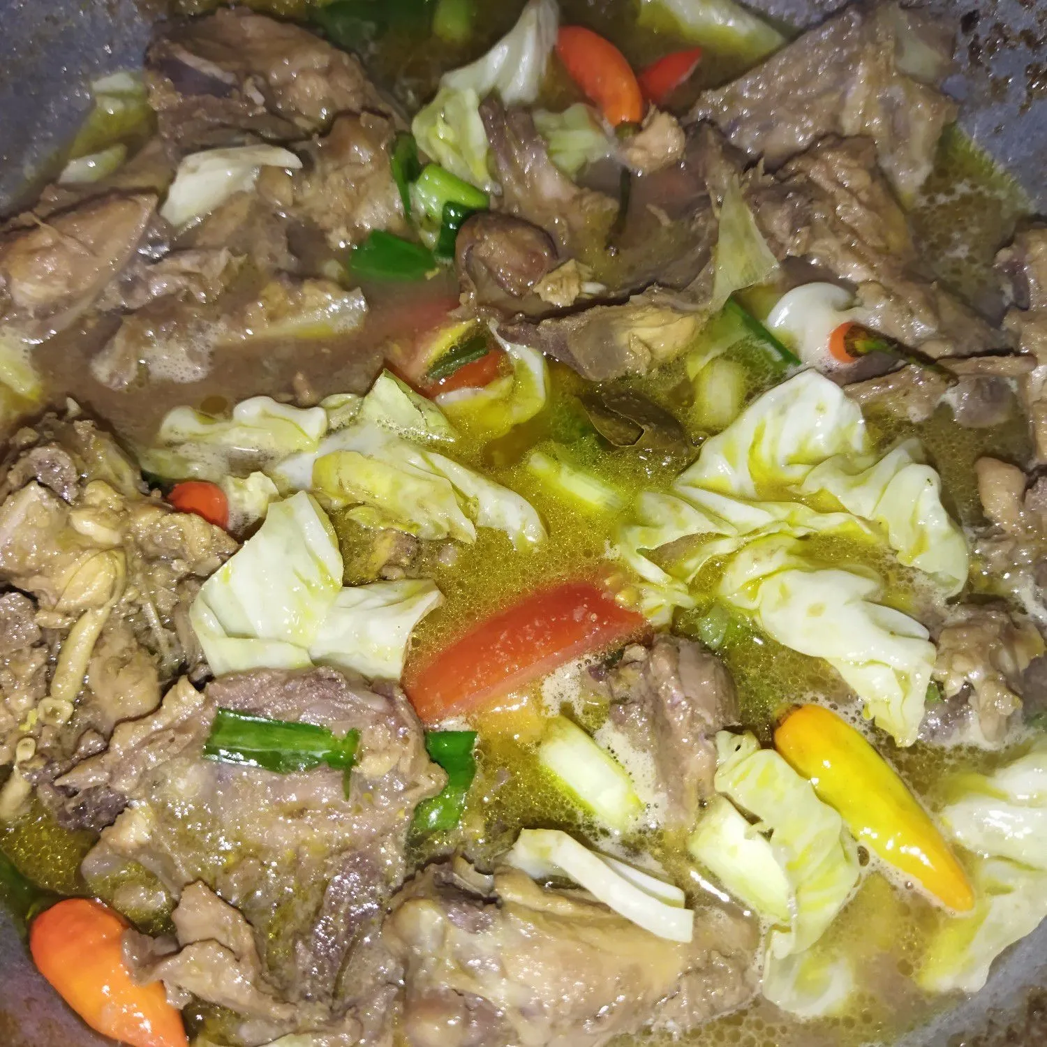 Step 10 Tongseng tulangan ayam