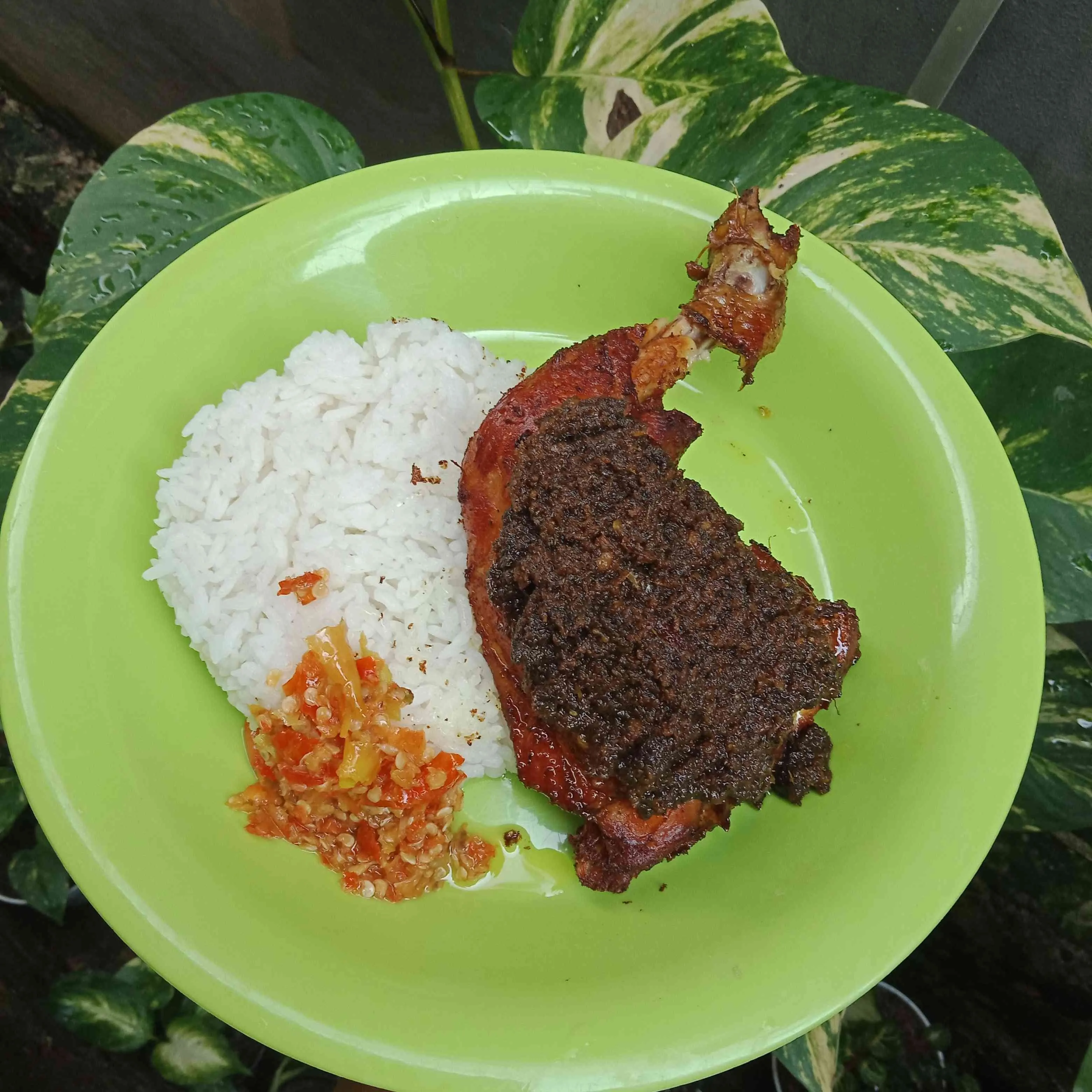 Ayam goreng bumbu hitam