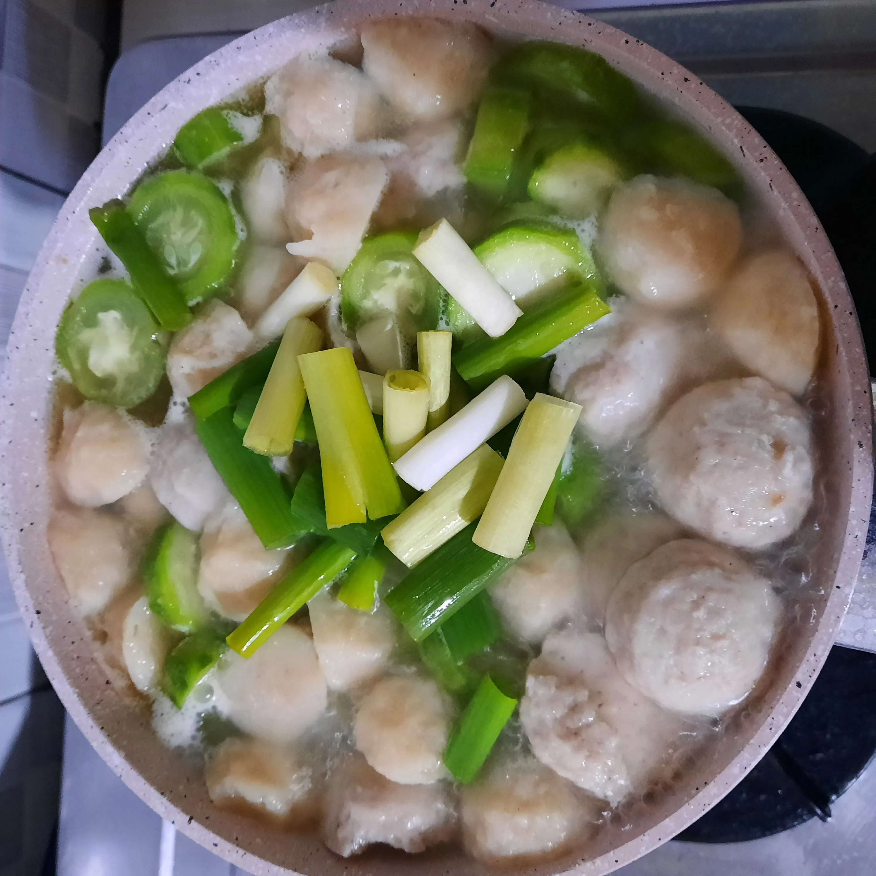 Step 6 Sop Oyong Bakso Simple