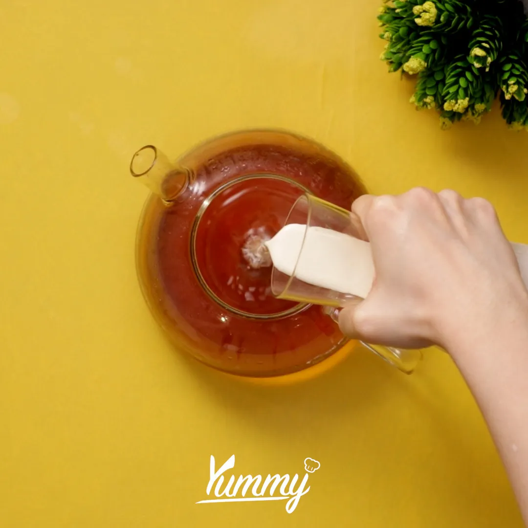 Step 2 Cincau Milk Tea Gula Aren