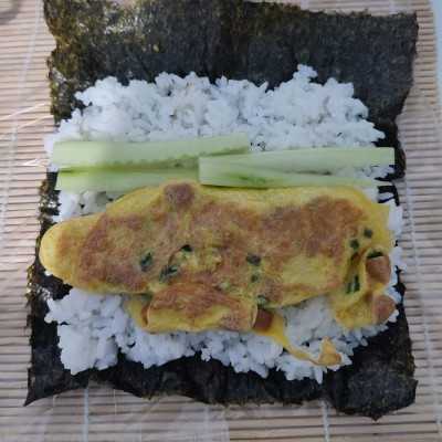Step 5 Tamagoyaki Sushi #NoriEkstraPoint