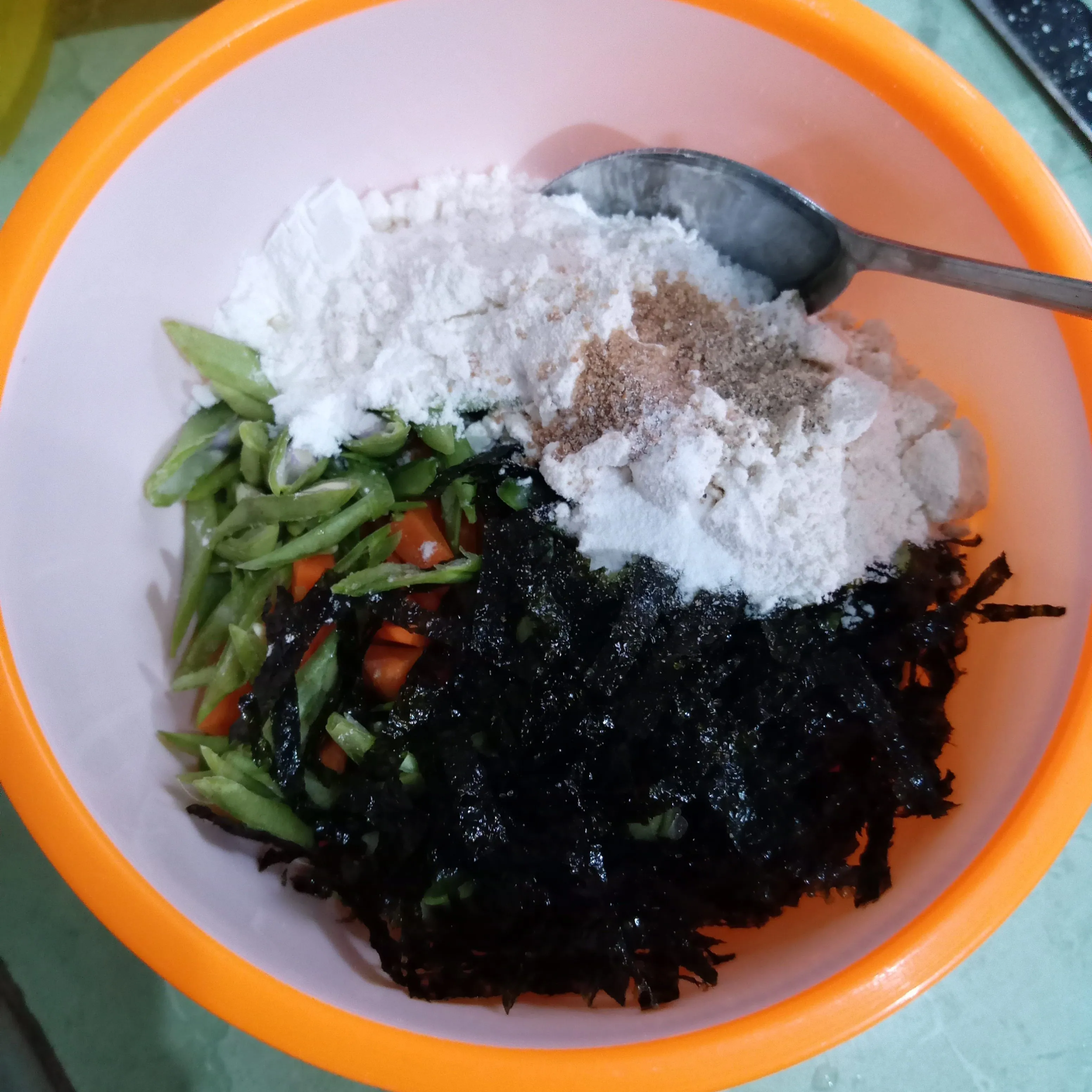 Step 2 Kakiage Nori