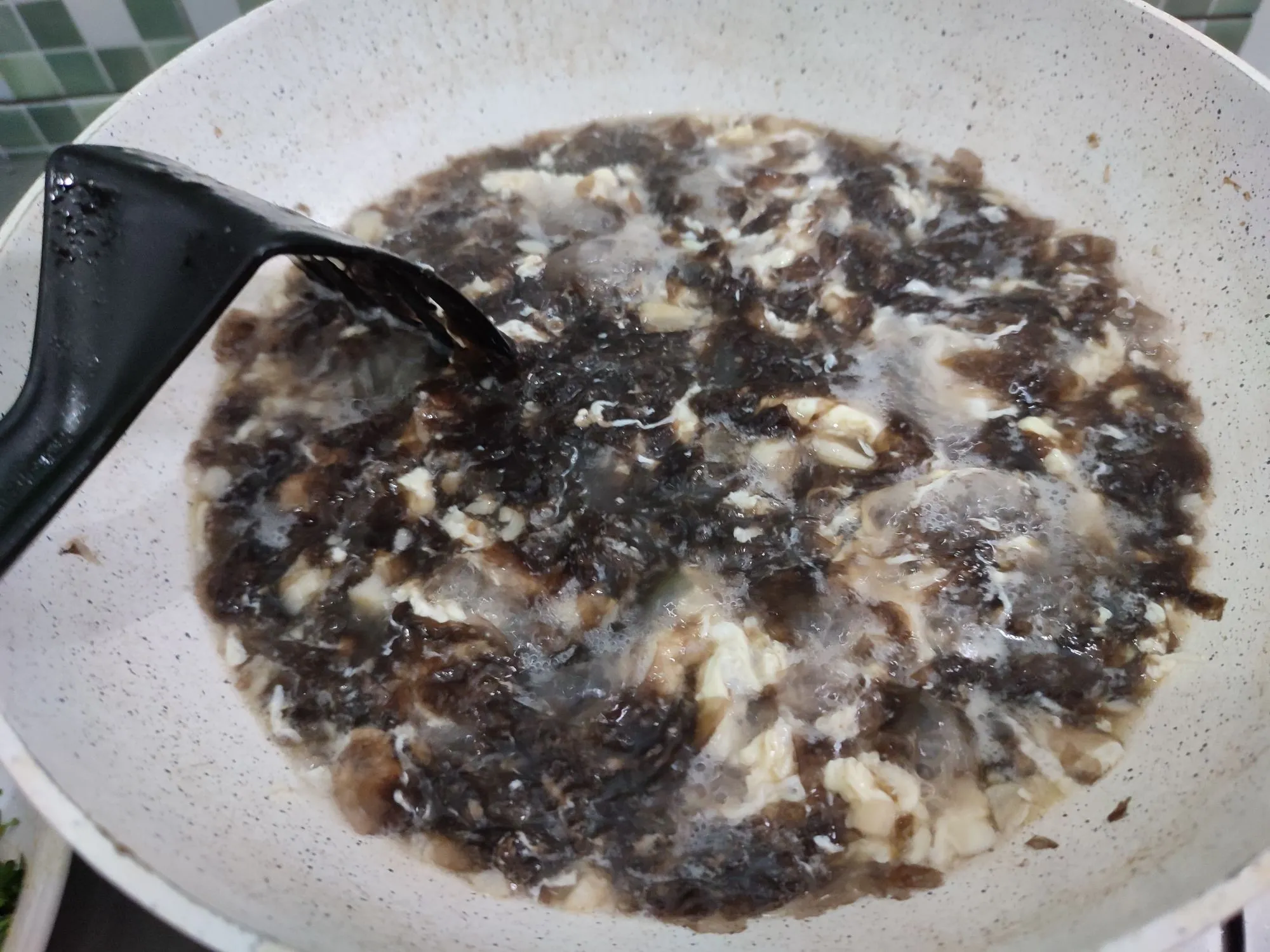 Step 9 Sup Telur Rumput Laut #NoriEkstraPoin
