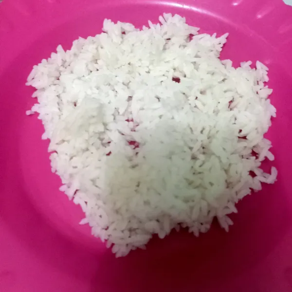 Siapkan nasi putih matang