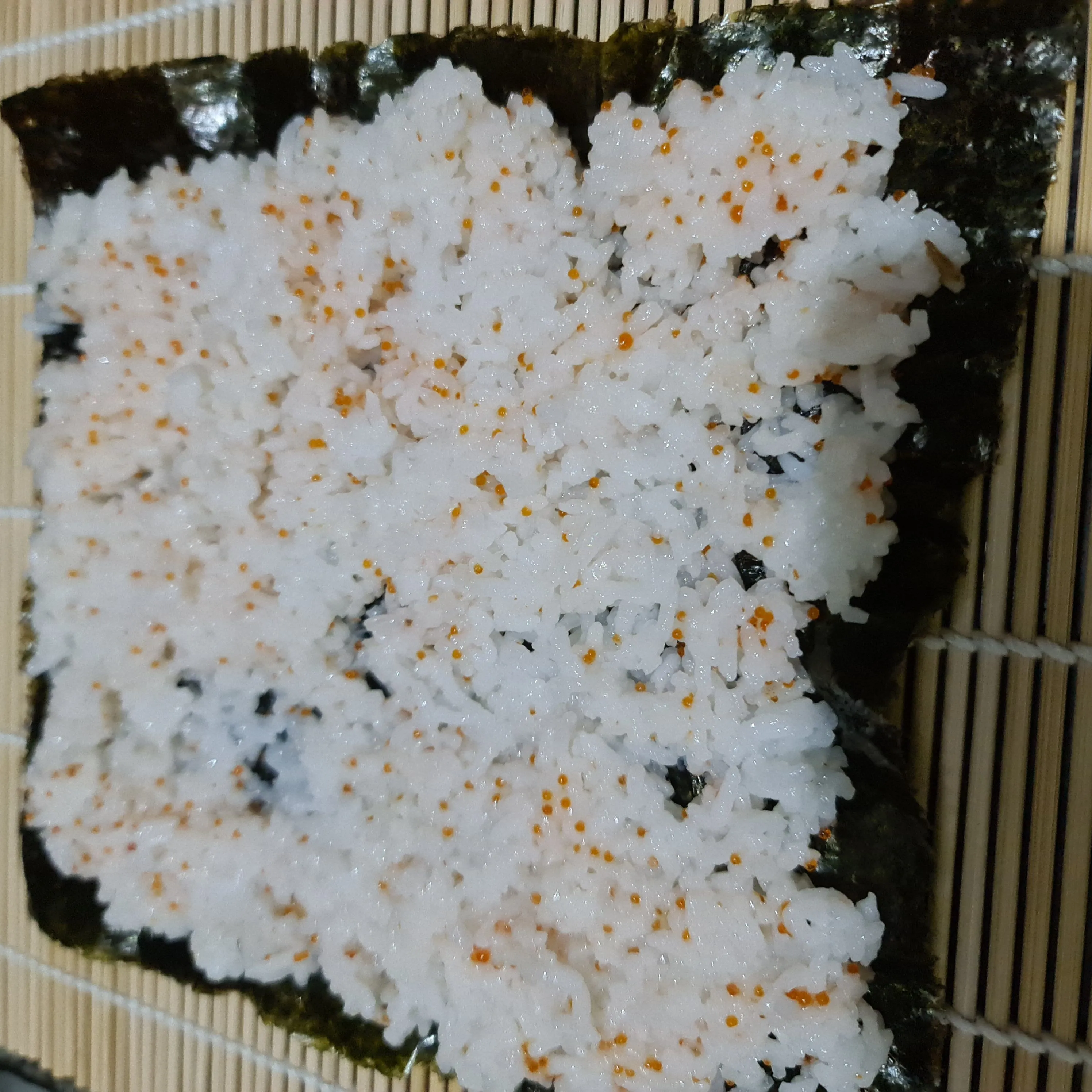 Step 4 Sushi Tobiko Salmon