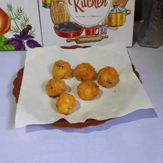 Step 7 Fried Onigiri Balls