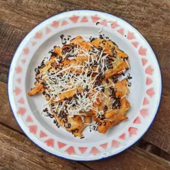 Cakar Ayam Toping Cokelat Keju