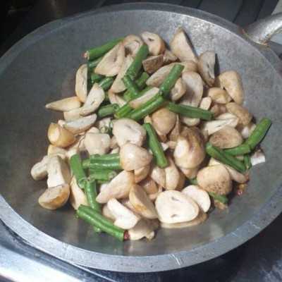 Step 4 Jamur Kuah Kacang Panjang