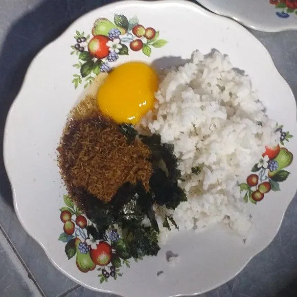 Step 2 Kerak Telor Nasi Nori
