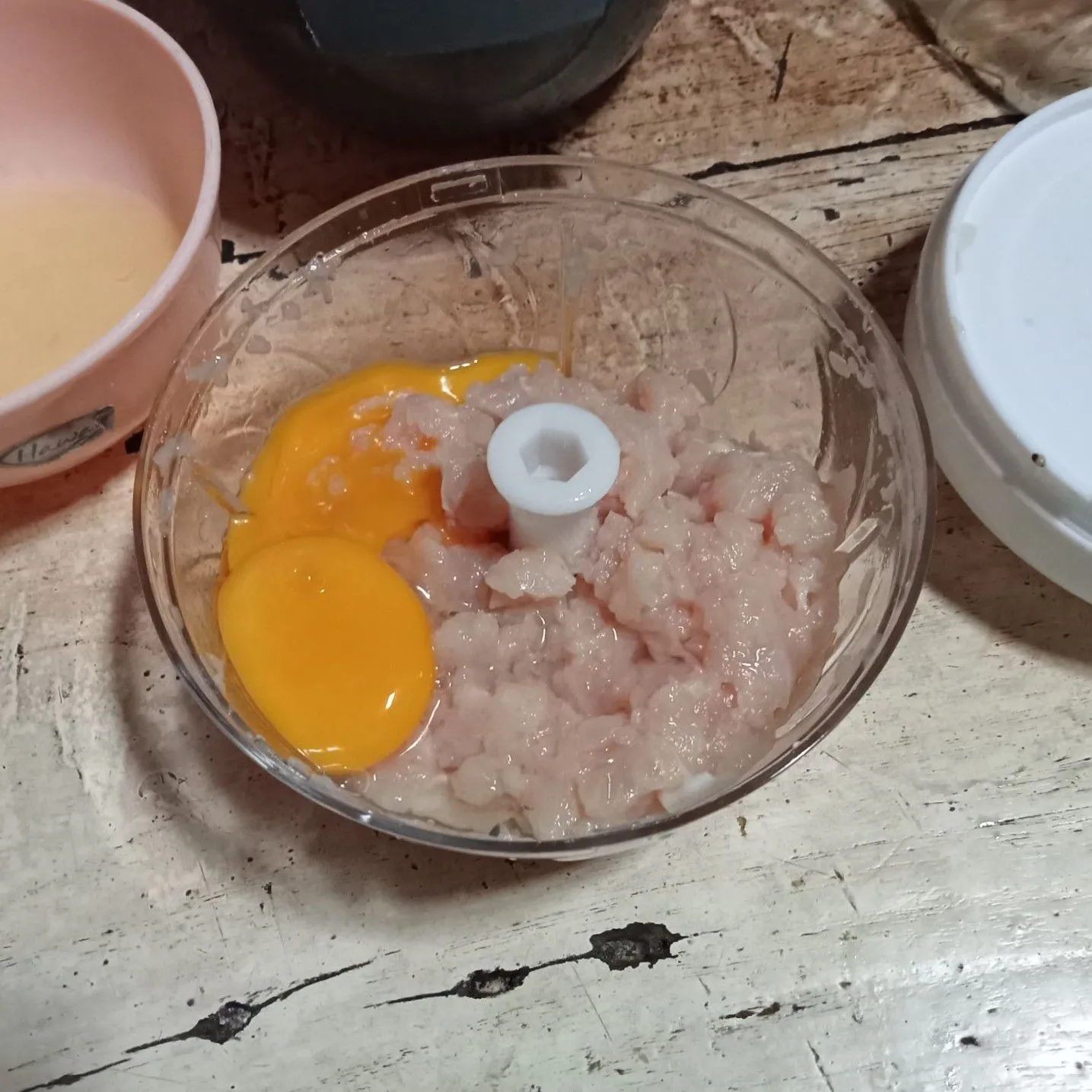 Step 1 Ayam Gulung Nori Oatmeal