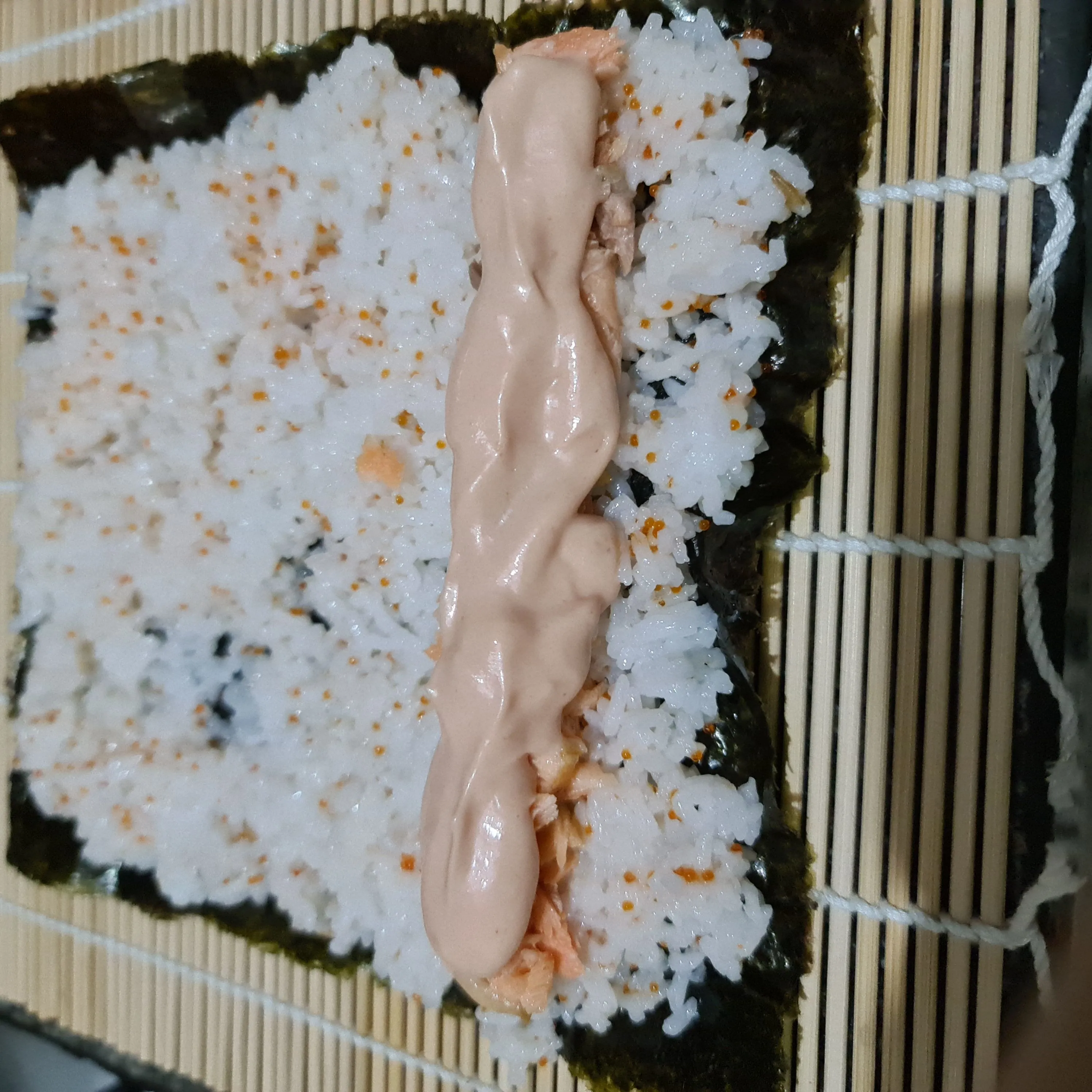 Step 6 Sushi Tobiko Salmon