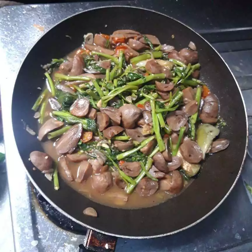 Step 5 Kangkung Tumis Jamur