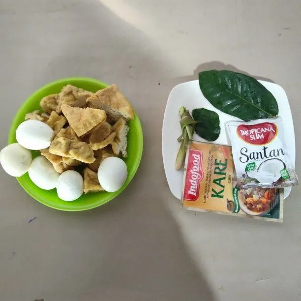 Step 1 Kare Telur Tahu