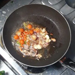 Step 2 Kangkung Tumis Jamur