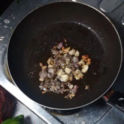 Step 1 Kangkung Tumis Jamur