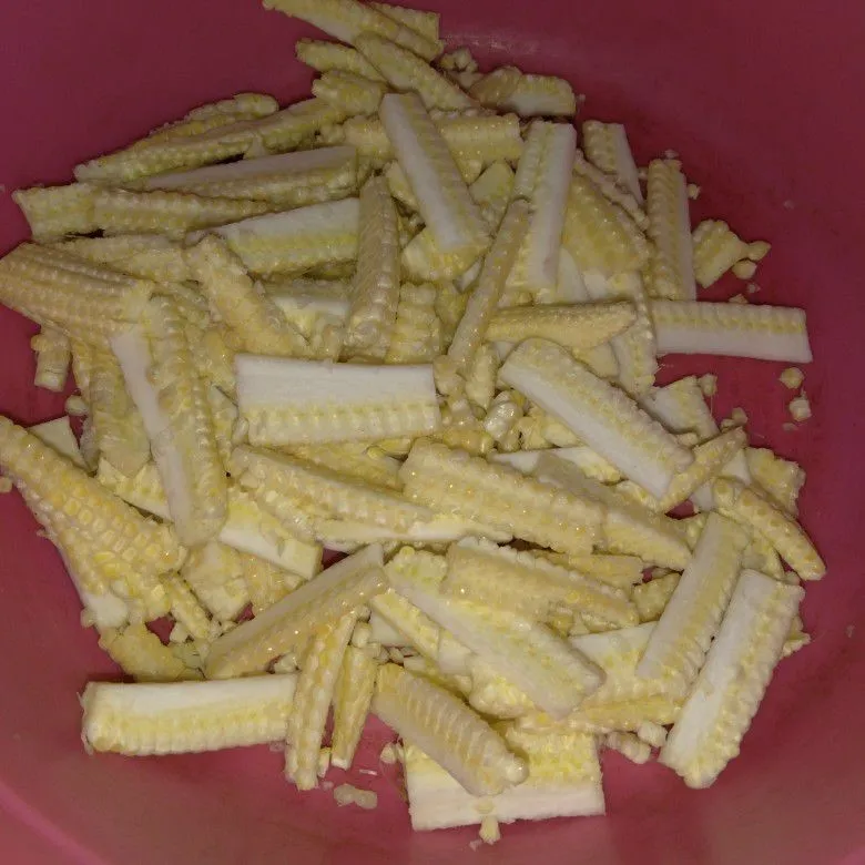Step 1 Oseng Jagung Putren Kulit Melinjo