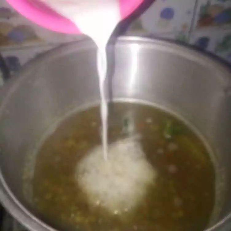 Step 4 Bubur kacang hijau