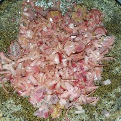 Step 4 Sambal cumi asin kecombrang