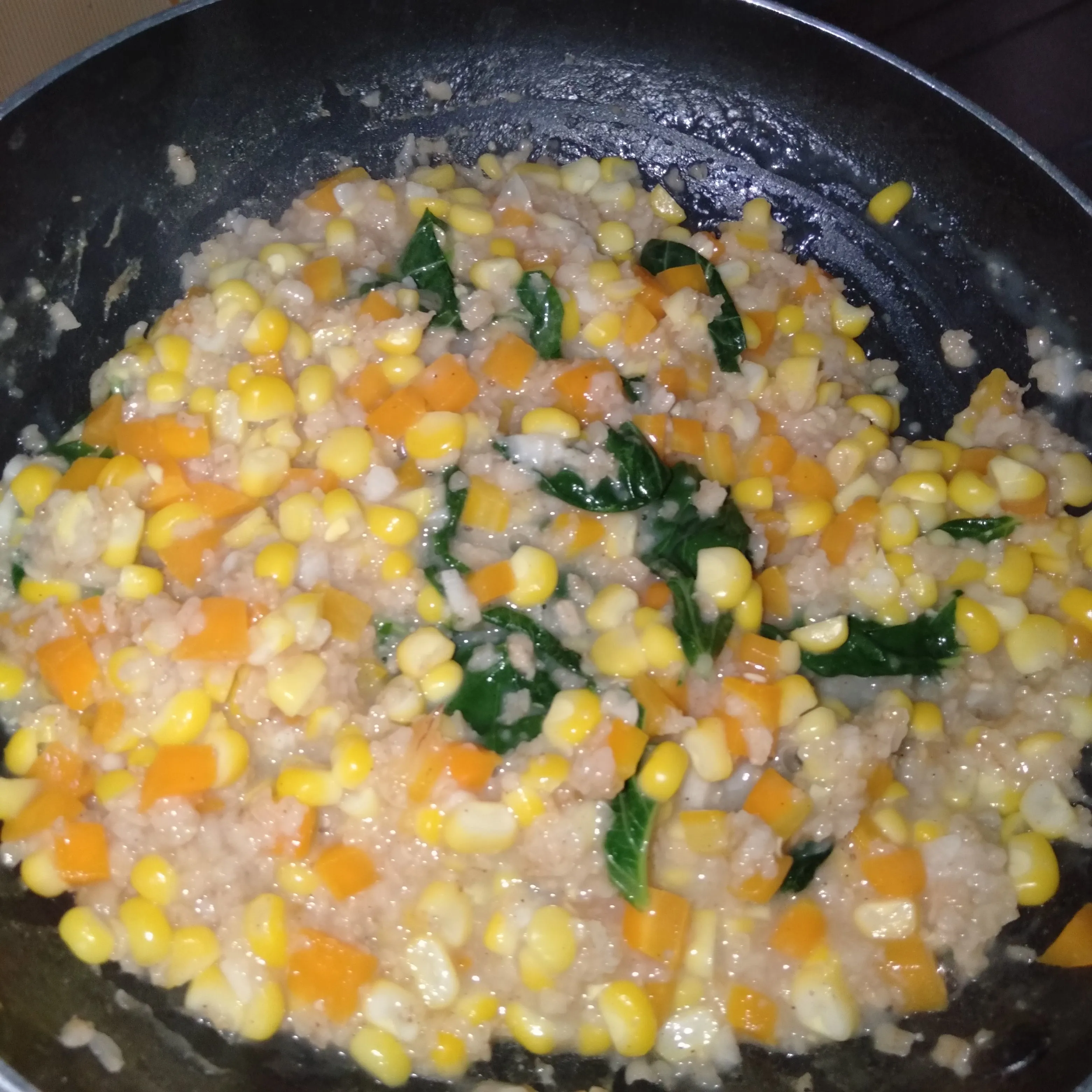 Step 5 Creamy Oatmeal Sayuran